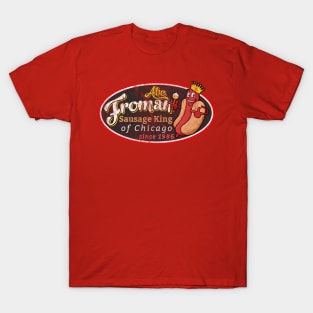 Abe Froman Sausage King Worn Oval T-Shirt